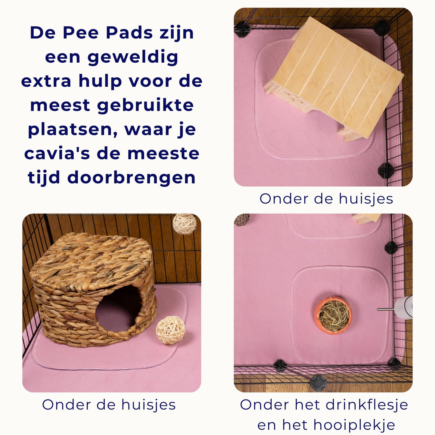 VANESTE cavia bodembedekking voor caviakooi - plasmat