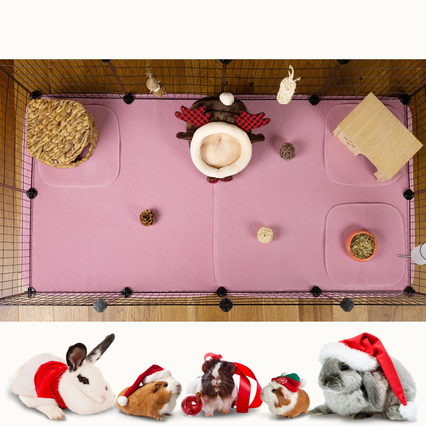 VANESTE cavia matten voor cavia kooi - bodembedekking knaagdieren en konijnen