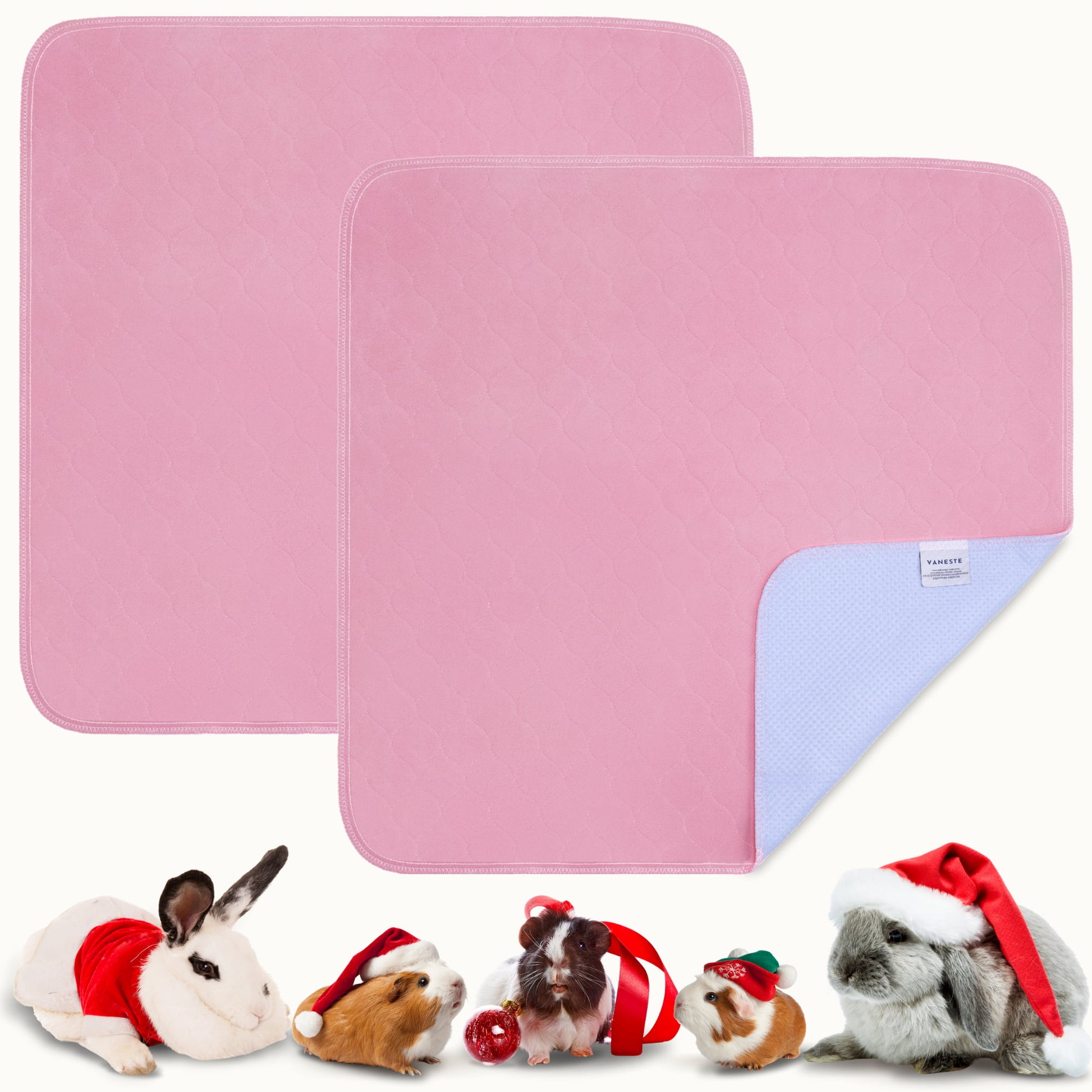 75x75cm Cavia Fleece Liners - 2 stuks - bodembedekkers caviakooi