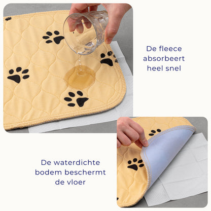 VANESTE fleece pee pads - waterdicht - antislip