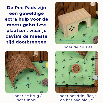 VANESTE cavia pee pads - bodembedekking voor caviakooi - plasmat