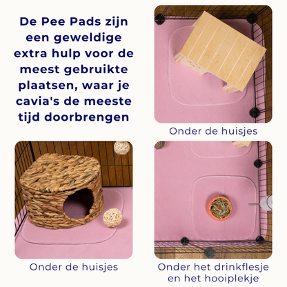 VANESTE cavia pee pads -bodembedekking voor caviakooi - plasmat