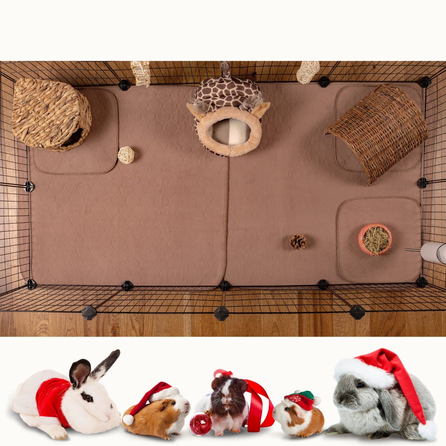 VANESTE cavia matten voor cavia kooi - bodembedekking knaagdieren en konijnen