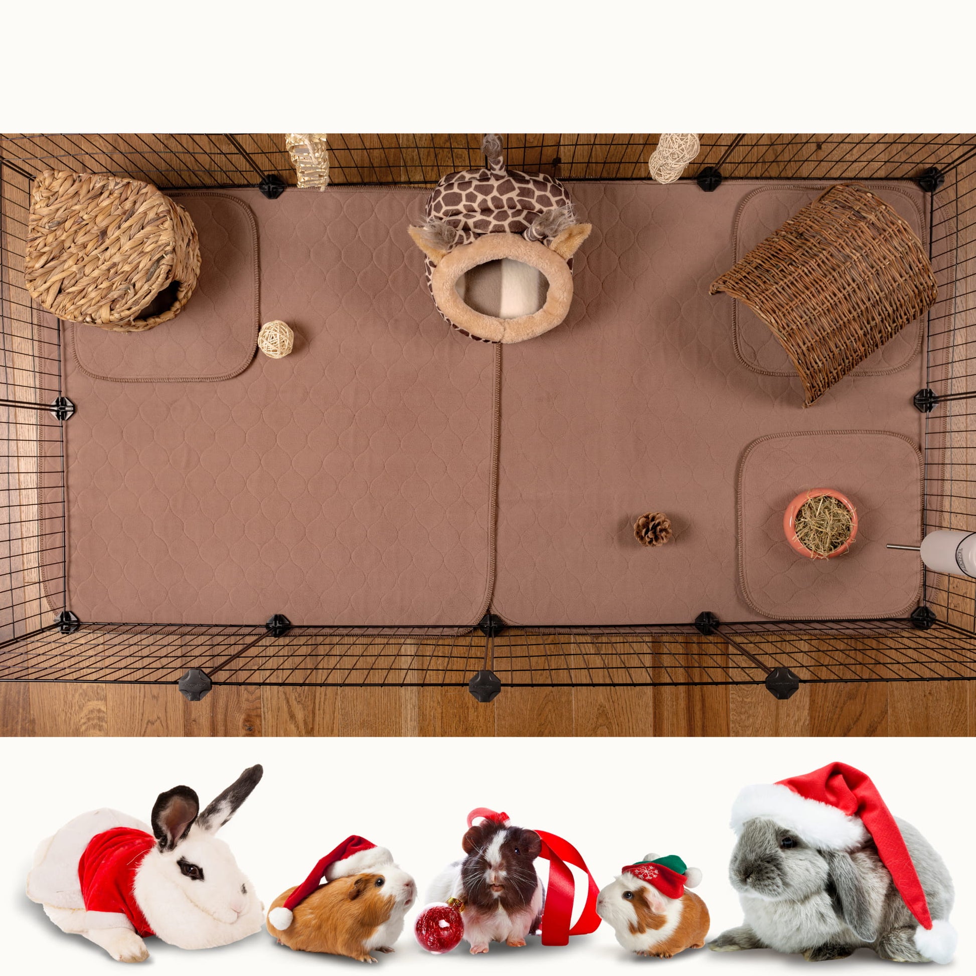 VANESTE cavia matten voor cavia kooi - bodembedekking knaagdieren en konijnen