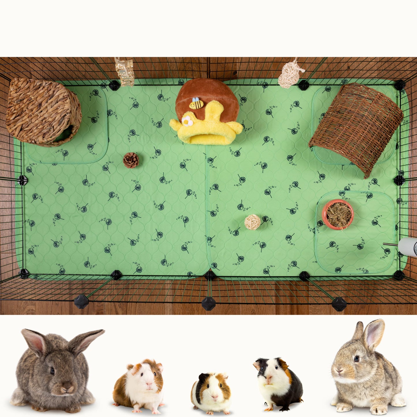 VANESTE cavia matten voor cavia kooi - bodembedekking knaagdieren en konijnen