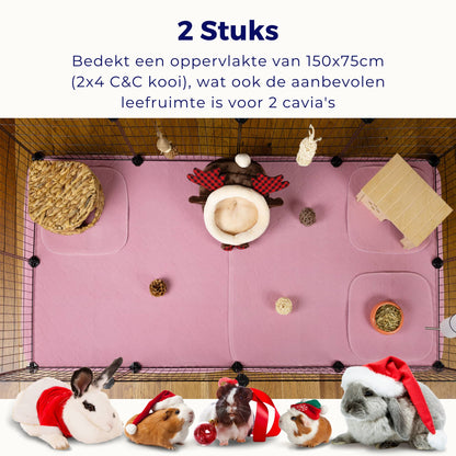 VANESTE cavia bodembedekking voor caviakooi - plasmat