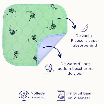 VANESTE cavia pee pad voor cavia kooi - stofvrij - herbruikbaar en wasbaar